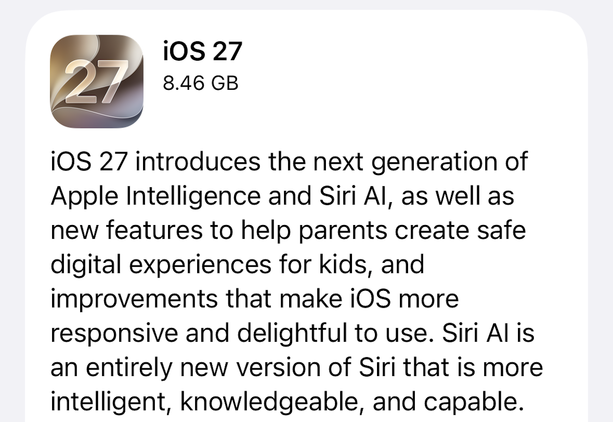 iOS27 RC hato/iPhone Mania
