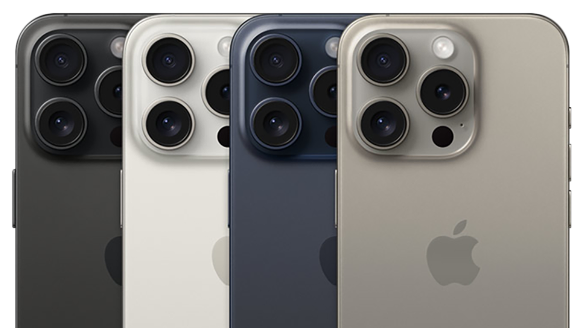 iPhone15 Proの4色のカラーバリエーション