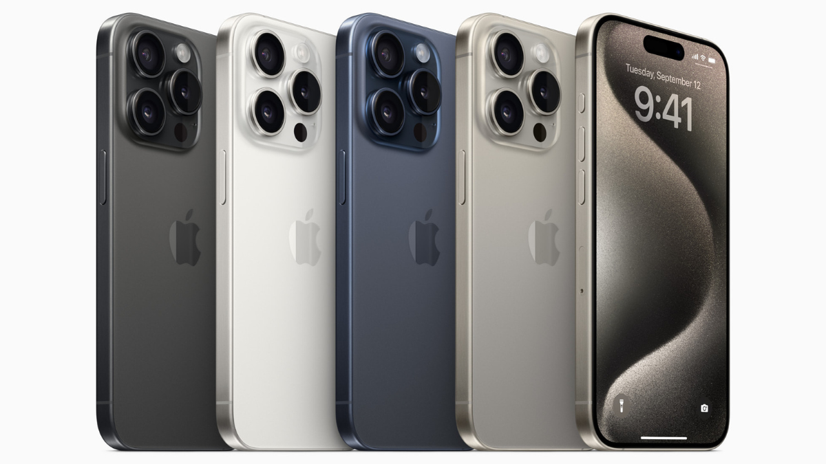 iPhone15 Proの4色のモデル