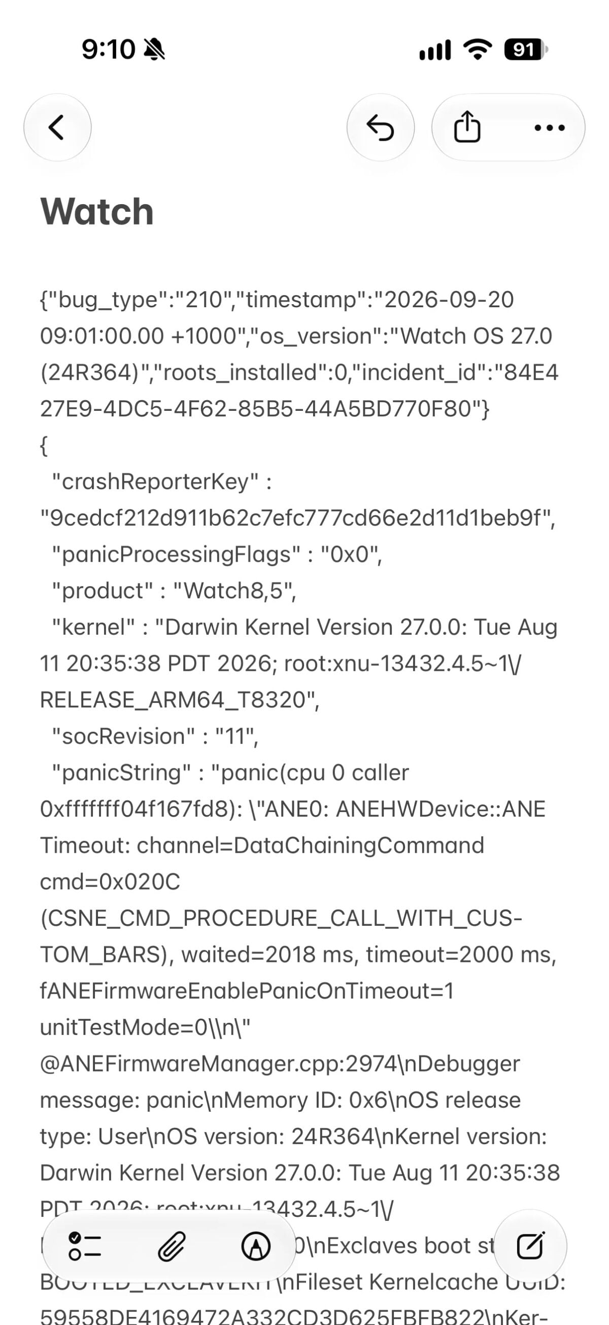 Apple Watch 診断ログ MacRumors Forums