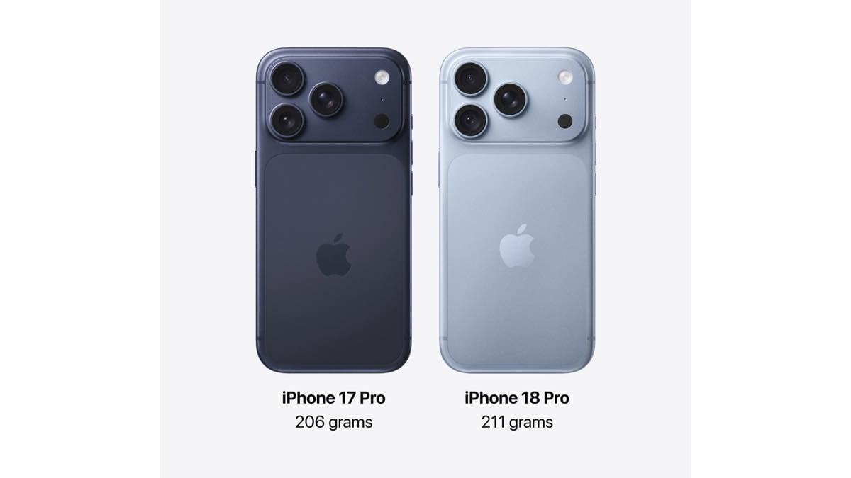 iphone18 pro 17 pro weight AC