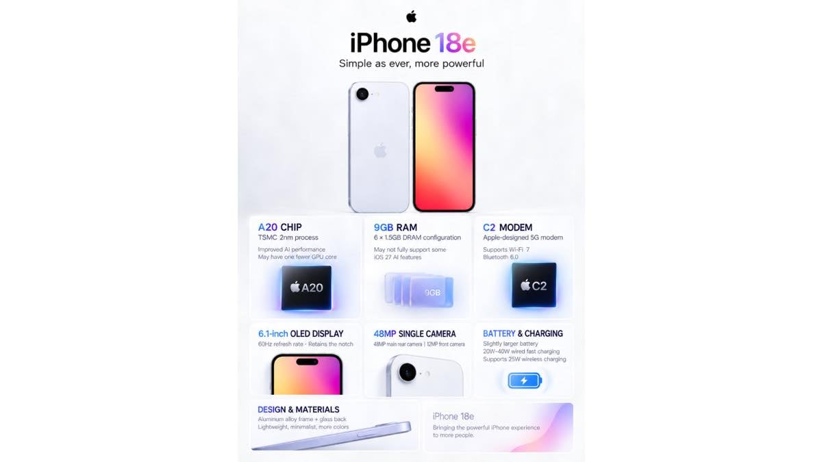 iPhone18e最大の進化はDynamic Island？翌年に120Hz対応か