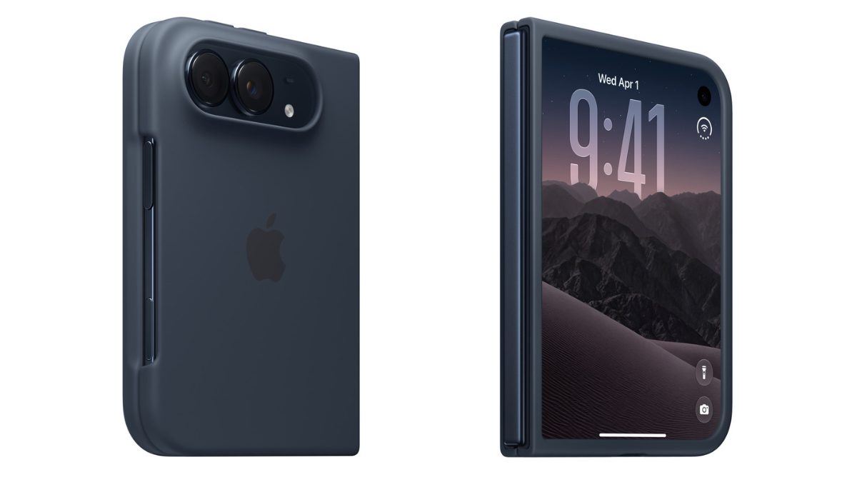 iPhone Duoケース - ネイビーブルー