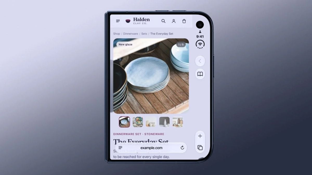 iPhone Duoの外側画面でSafariが窮屈〜Appleが改善を検討